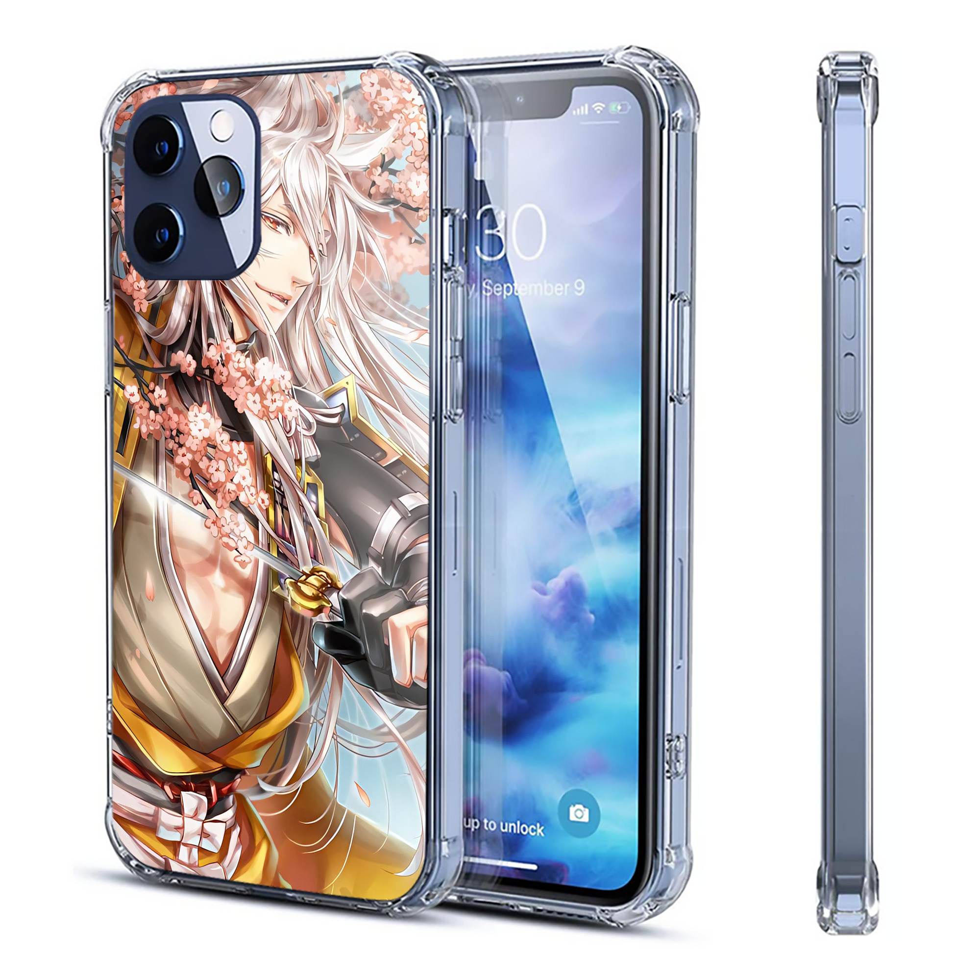 （画像用） 刀剣乱舞 Touken Ranbu 【iPhone 12シリーズ対応】透明スマホケース（クリアソフトケース）